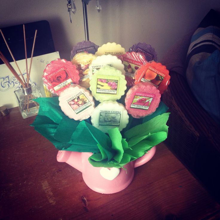 Candle Gift Basket Ideas
 My homemade Yankee candle bouquet