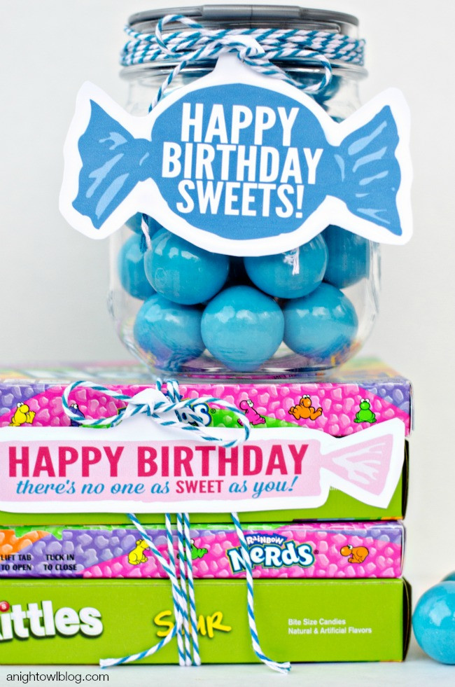Candy Birthday Gift Ideas
 Sweet Birthday Gift Ideas