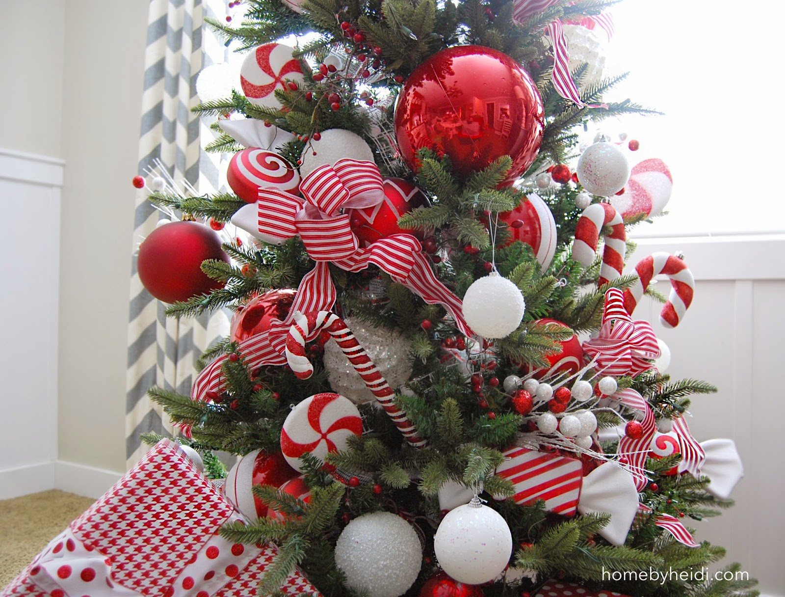 Candy Cane Christmas Decorations
 Home By Heidi Candy Cane Christmas Tree