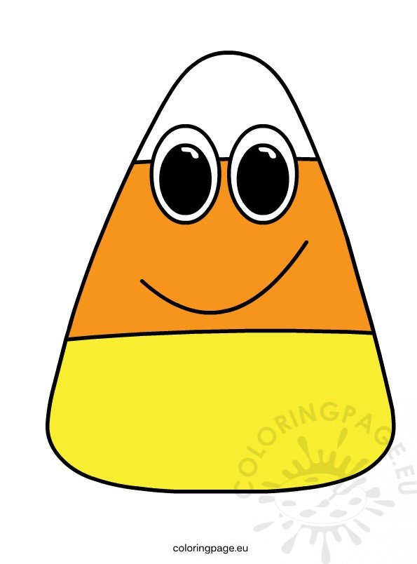 Candy Corn Cartoon
 Cartoon Candy Corn clipart – Coloring Page
