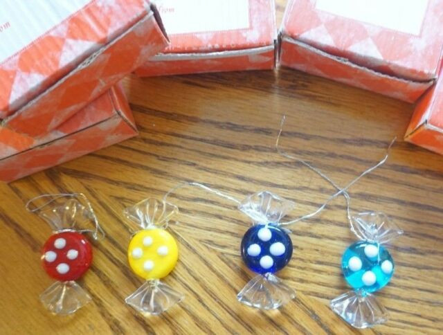 Candy Ornaments For Christmas Tree
 5 NEW BOXES 4= 20 CANDY GLASS CHRISTMAS TREE ORNAMENTS