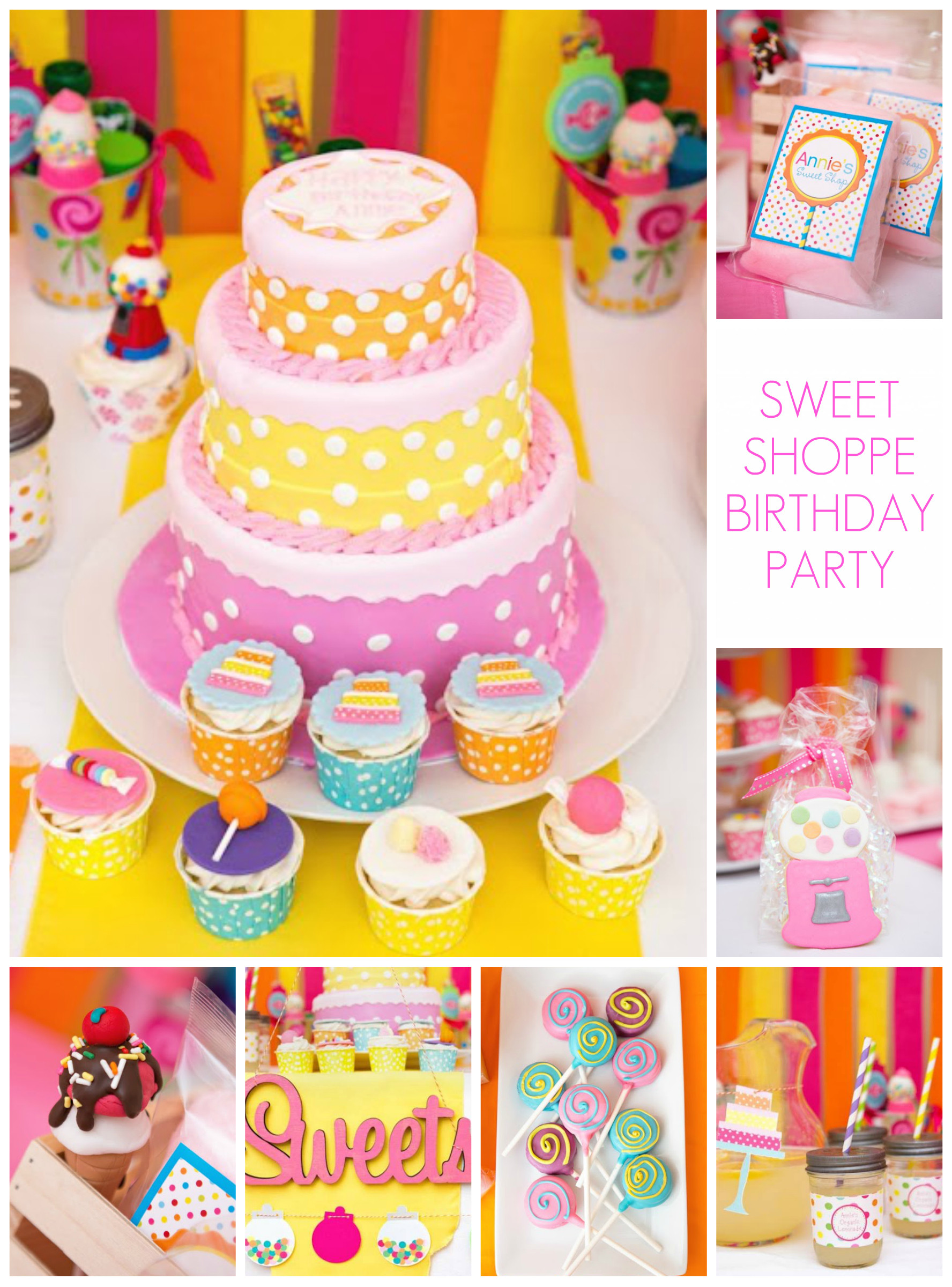 Candy Shoppe Birthday Party Ideas
 party Sweet Shoppe Party Birthday Creative Juice