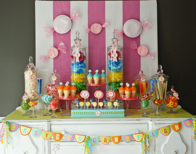 Candy Table Ideas For Birthday Party
 Grayce s Candyland Birthday Party Anders Ruff Custom