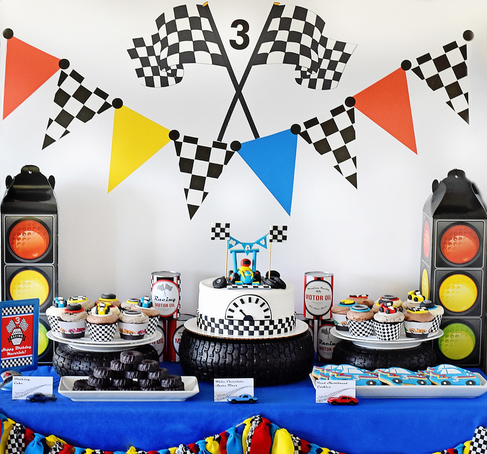 Car Birthday Party
 Maverick s Speedy 3rd Birthday A Race Car Party