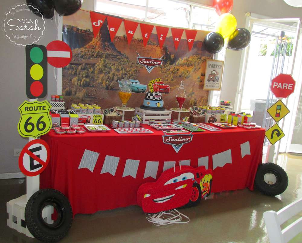 Car Birthday Party
 Cars Disney movie Birthday Party Ideas