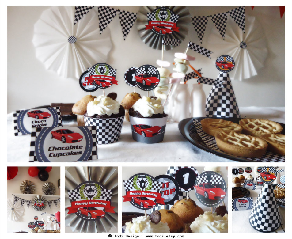 Car Birthday Party
 Race Car Birthday Party Printables Personalized Race Car