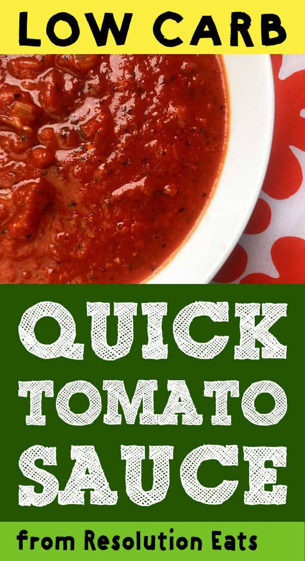 Carbs In Tomato Sauce
 This quick low carb tomato sauce e to her in about 25