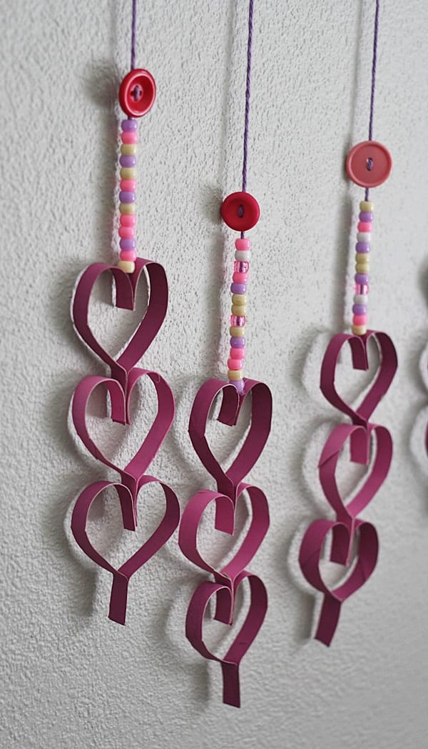 Cardboard Craft Ideas For Adults
 Cardboard Tube Dangling Hearts Crafts by Amanda