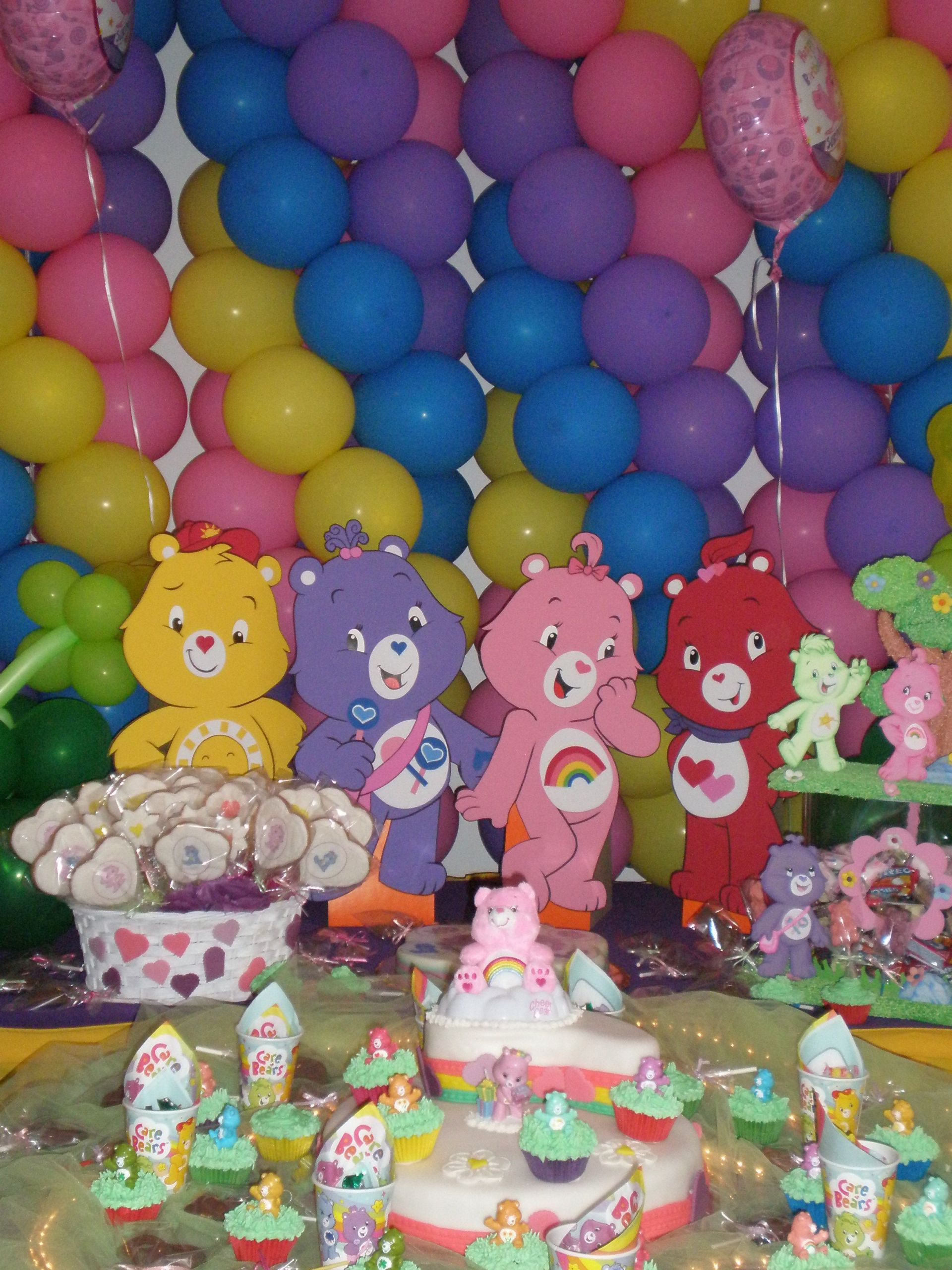 Care Bear Birthday Party
 Care Bears Party balloon backdrop Party Ideas