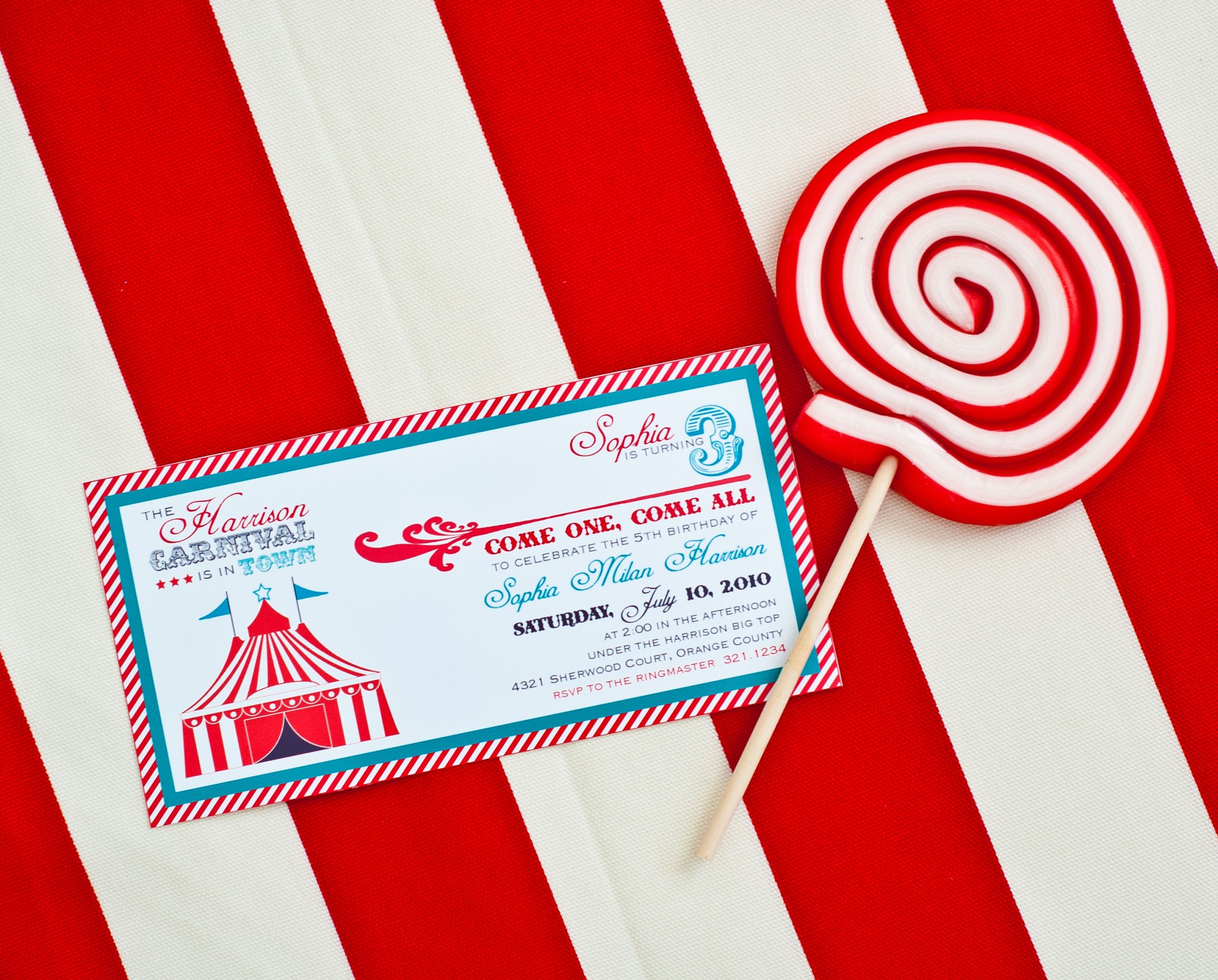 Carnival Birthday Invitation
 Carnival Party Printables Round Up Anders Ruff Custom