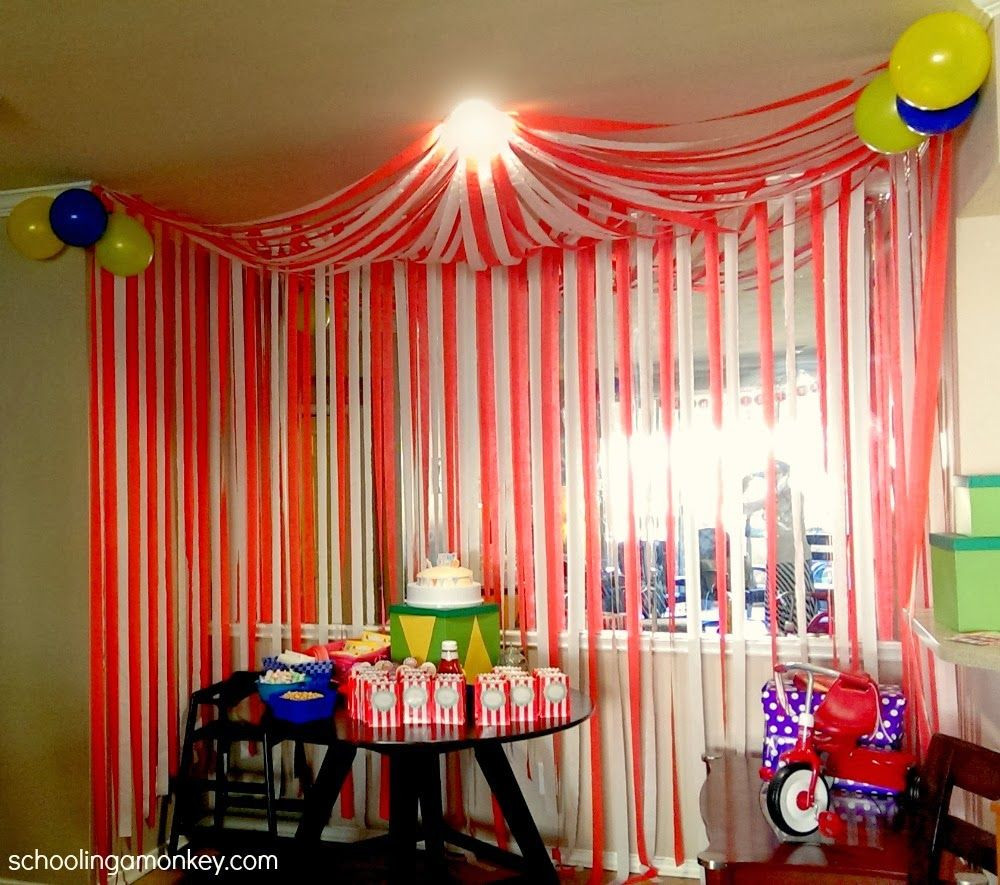 Carnival Decorations DIY
 Circus Party DIY Circus Tent