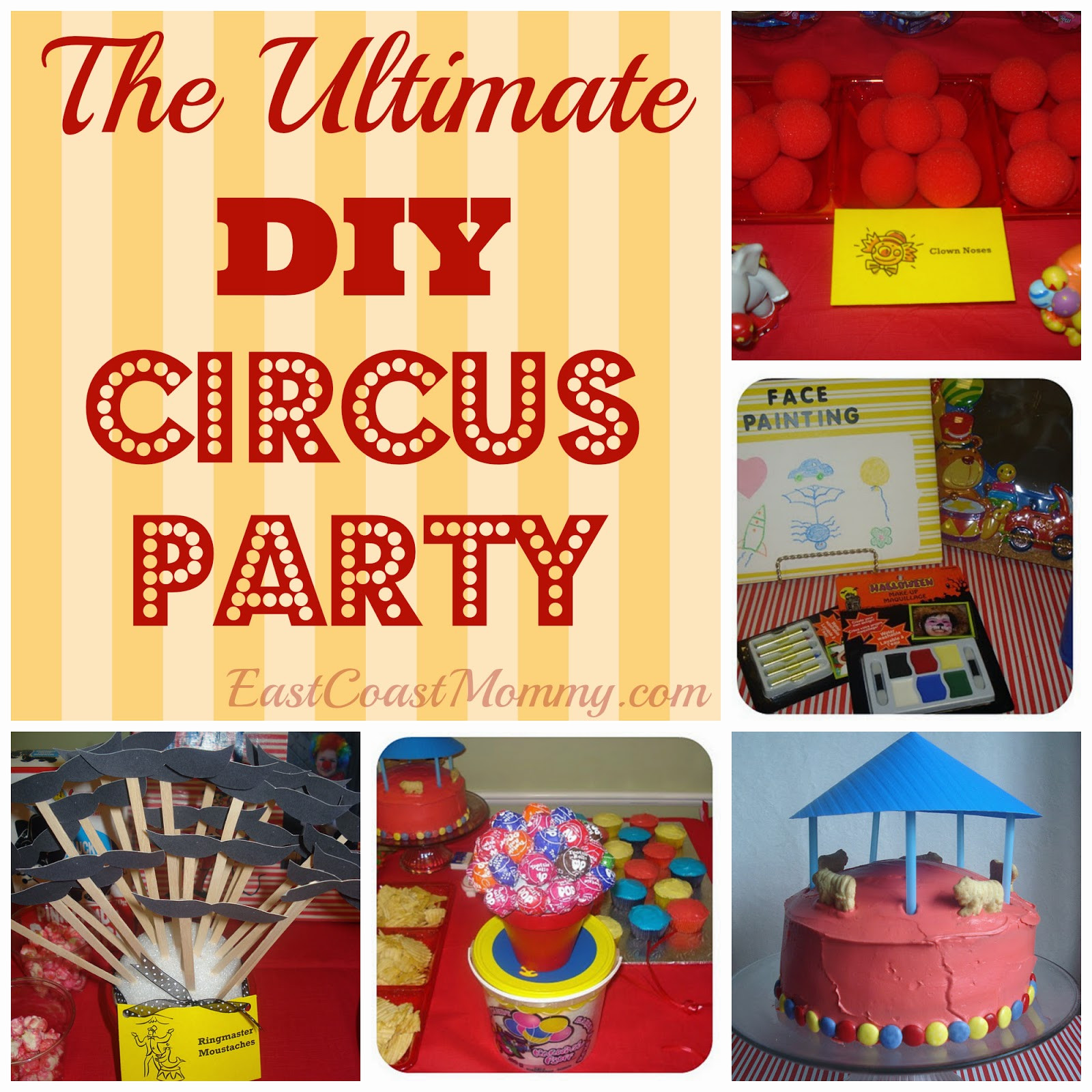 Carnival Decorations DIY
 East Coast Mommy DIY Circus Carnival Party