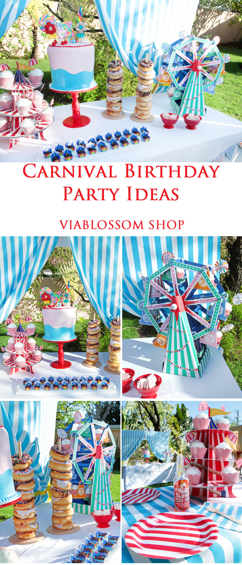 Carnival Themed Birthday Party Ideas
 Carnival Birthday Party Via Blossom