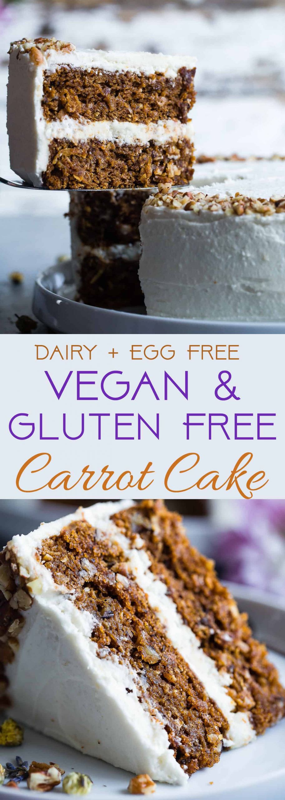 Carrot Cake Gluten Free
 Vegan Gluten Free Dairy Free Carrot Cake