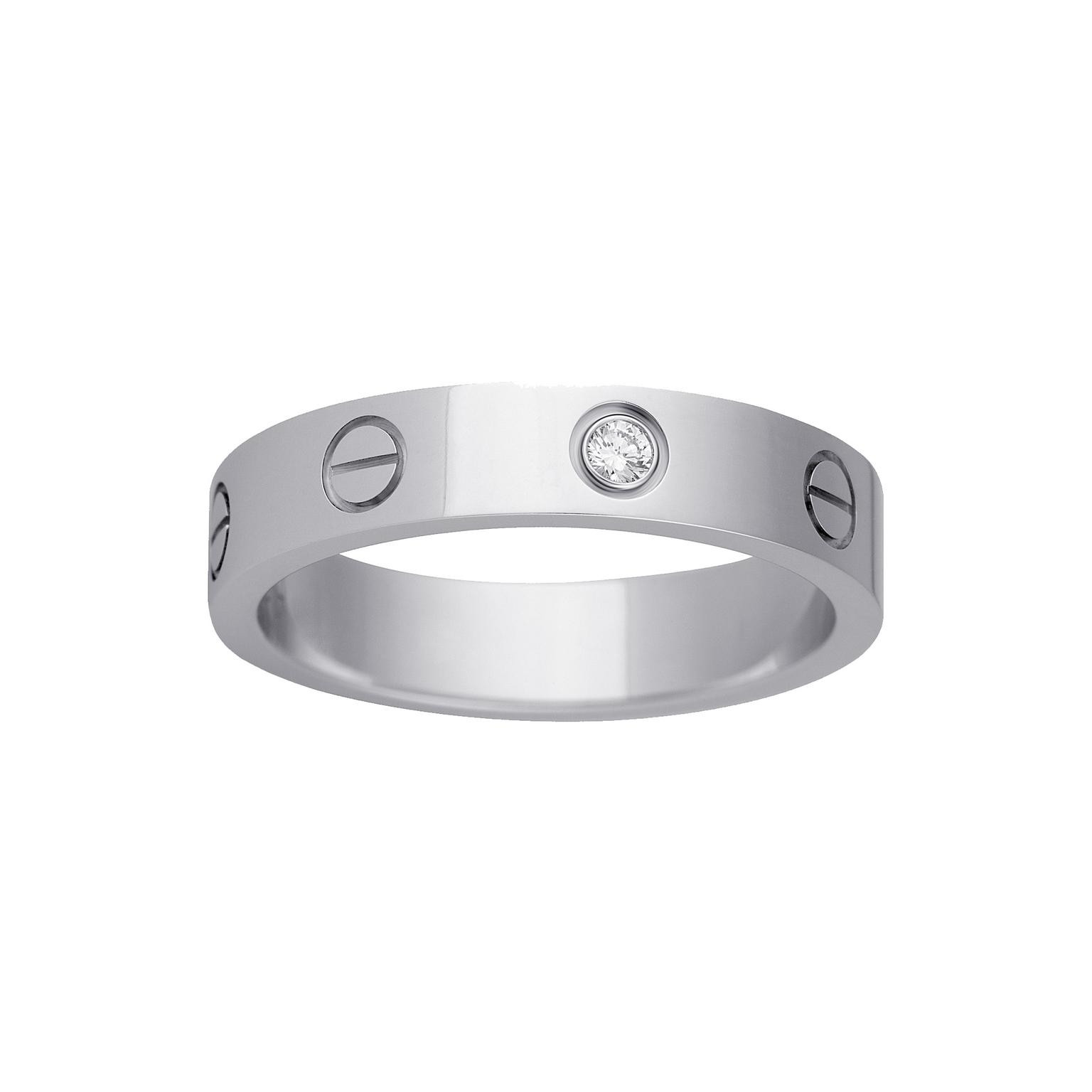 Cartier Mens Wedding Band
 LOVE platinum and diamond wedding band Cartier