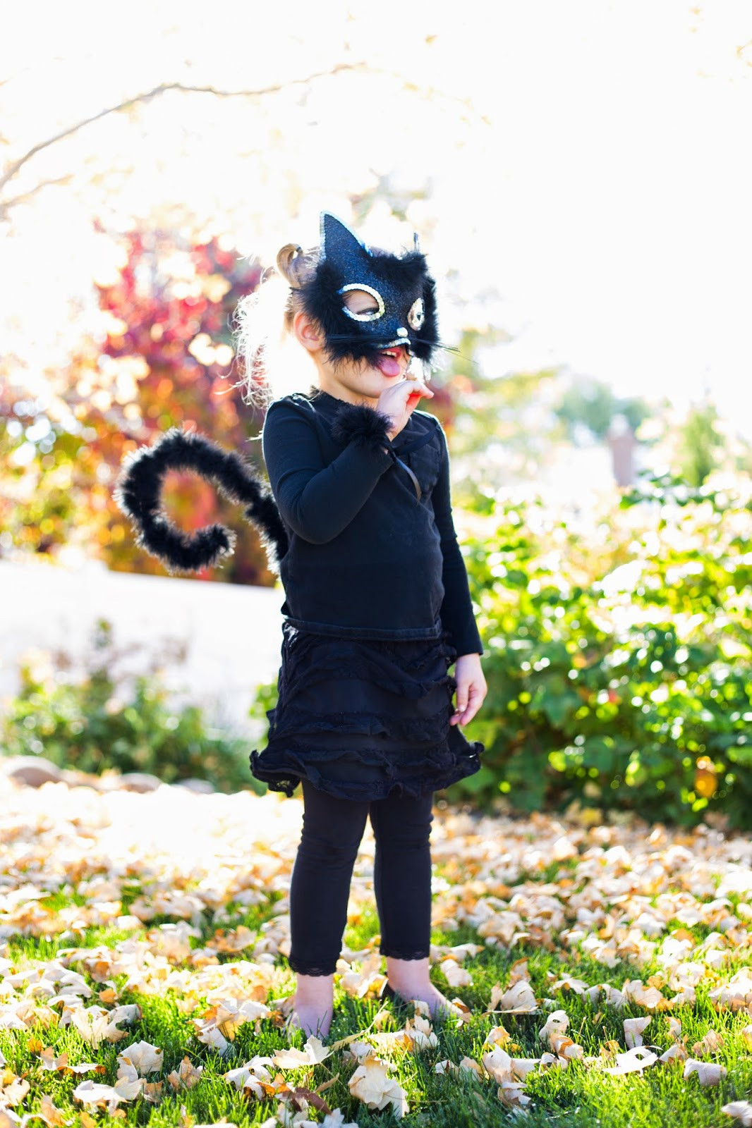 Cat Costumes DIY
 do it yourself divas Little Girl Cat Costume for Halloween