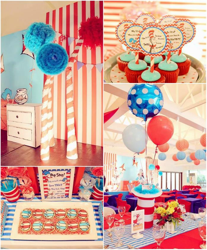 Cat In The Hat Birthday Decorations
 Kara s Party Ideas Cat in the Hat Party with SO MANY Ideas