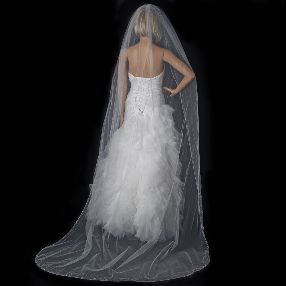 Cathedral Length Wedding Veil
 Bridal Wedding Single Layer Cathedral Length Veil