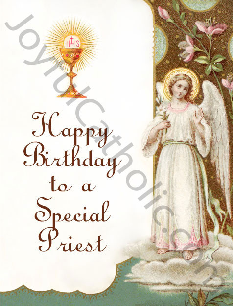 Catholic Birthday Wishes
 Happy Birthday to a Special Priest Greeting Card