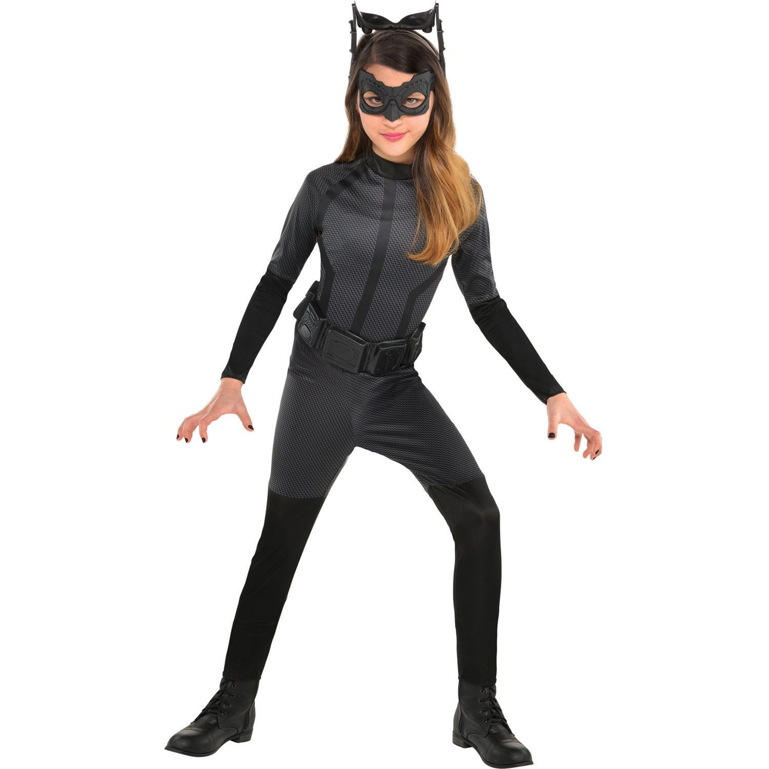 Catwoman Costume For Kids Party City
 Girls Black Catwoman Costume The Dark Knight Rises
