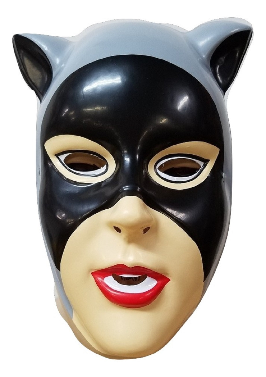 Catwoman Costume For Kids Party City
 Catwoman Cat Woman 1 2 Plastic PVC Child Mask Superhero