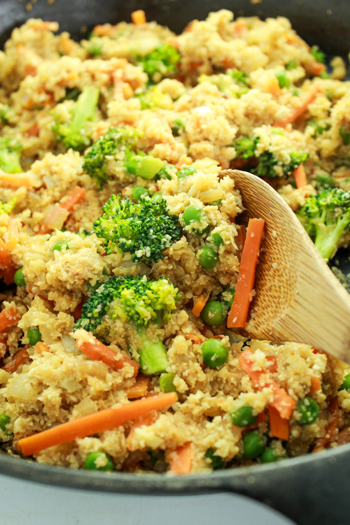 Cauliflower Rice Stir Fry
 20 Minute Cauliflower Rice Stir Fry from The Fitchen