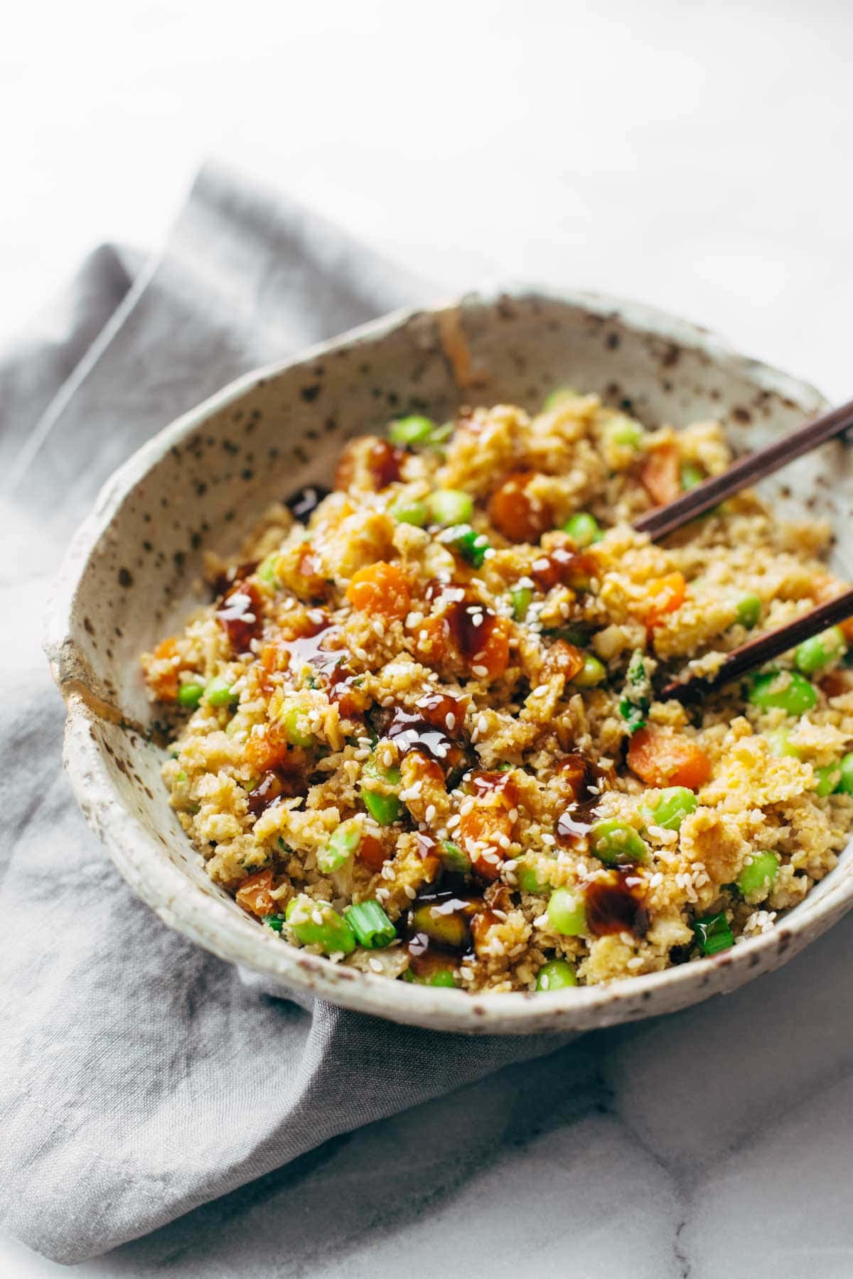 Cauliflower Rice Stir Fry
 15 Minute Cauliflower Fried Rice Recipe Pinch of Yum