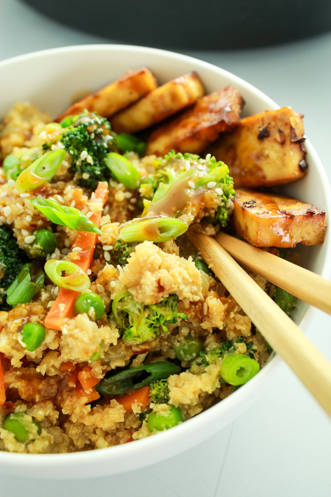 Cauliflower Rice Stir Fry
 20 Minute Cauliflower Rice Stir Fry from The Fitchen