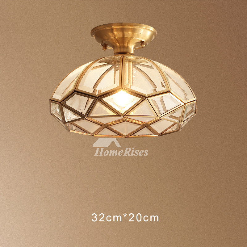 Ceiling Bathroom Light Fixtures
 Bathroom Ceiling Pendant Lights Semi Flush Glass Shade