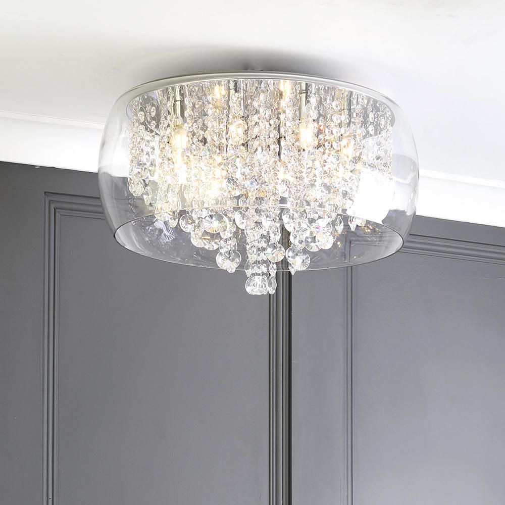 Ceiling Bathroom Light Fixtures
 Marquis by Waterford Nore LED Encased Flush