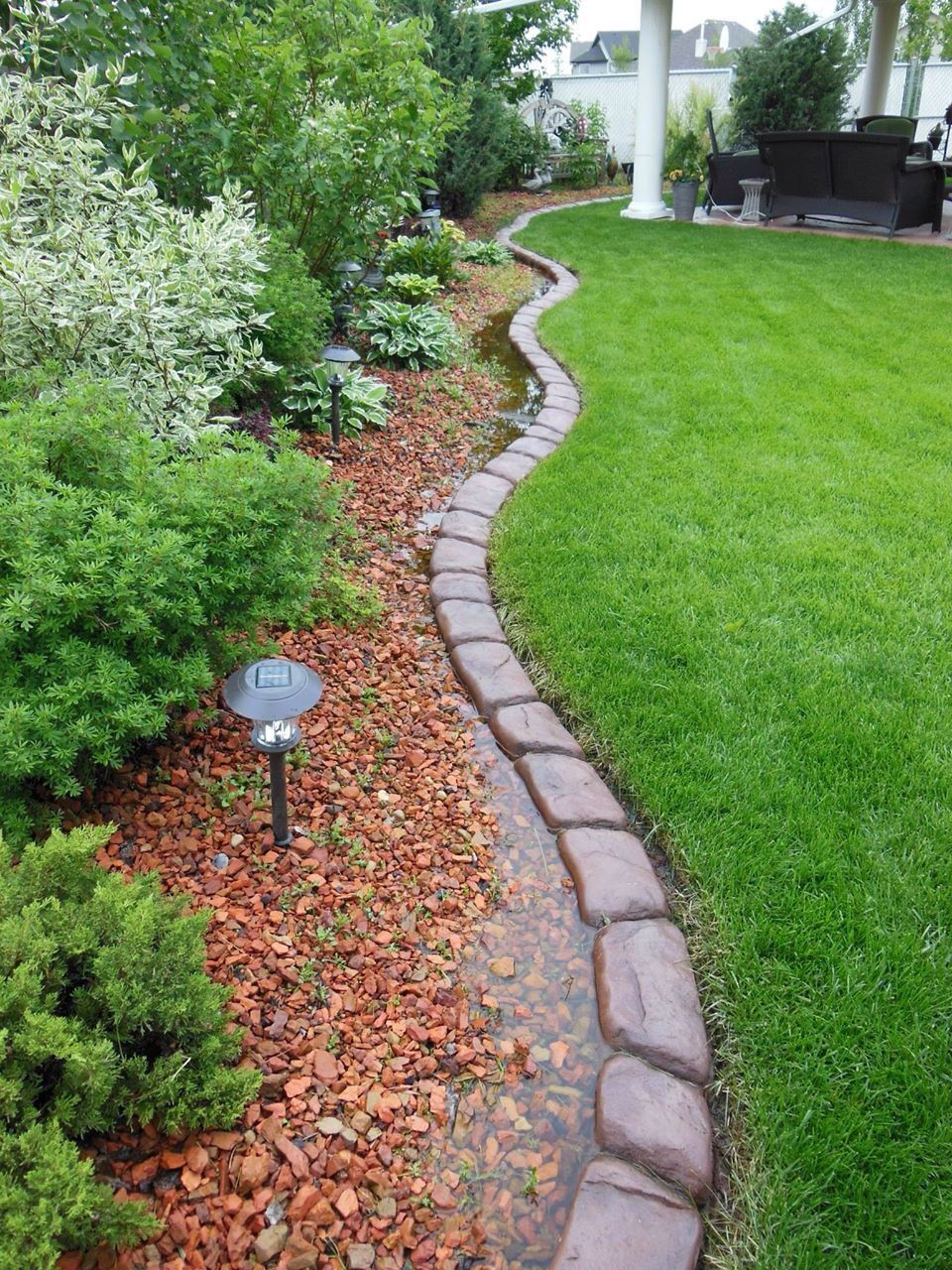 Cement Landscape Edging
 Curbing installed by Element Curbing Concrete garden