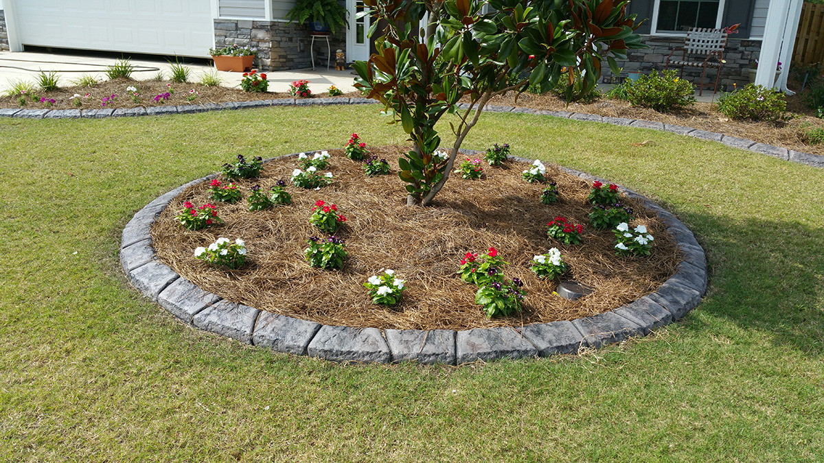 Cement Landscape Edging
 Is Concrete Curbing Expensive LandscapeCC