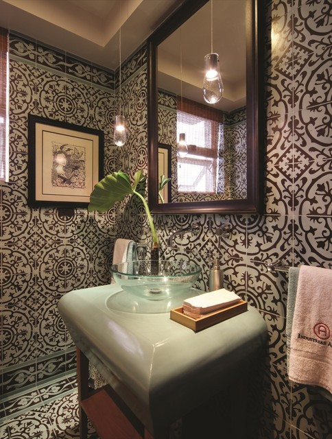 Cement Tiles Bathroom
 Cement Tiles Create a Bold Bath Bathroom other metro