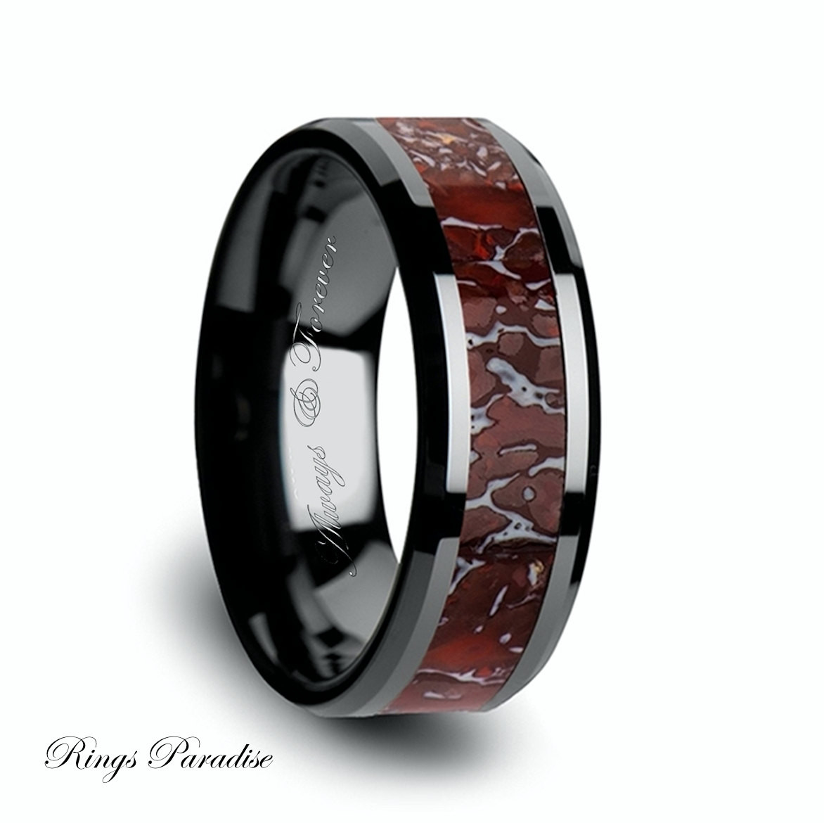 Ceramic Wedding Rings
 Black Ceramic Ring Wedding Band Bands Rings Ceramic Band