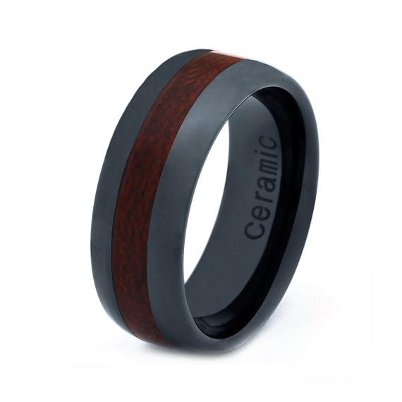 Ceramic Wedding Rings
 Ceramic Wedding Band Men Ceramic Rings Mens Wedding by