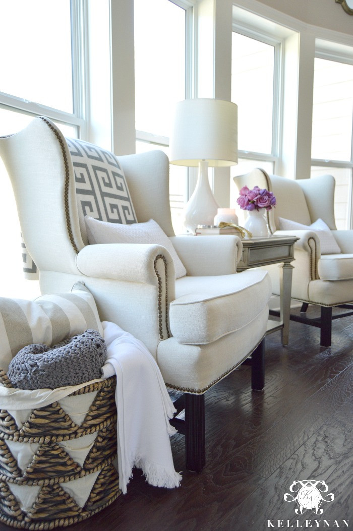 Chairs For Living Room
 Cool Tone Spring Ready Living Room Tour