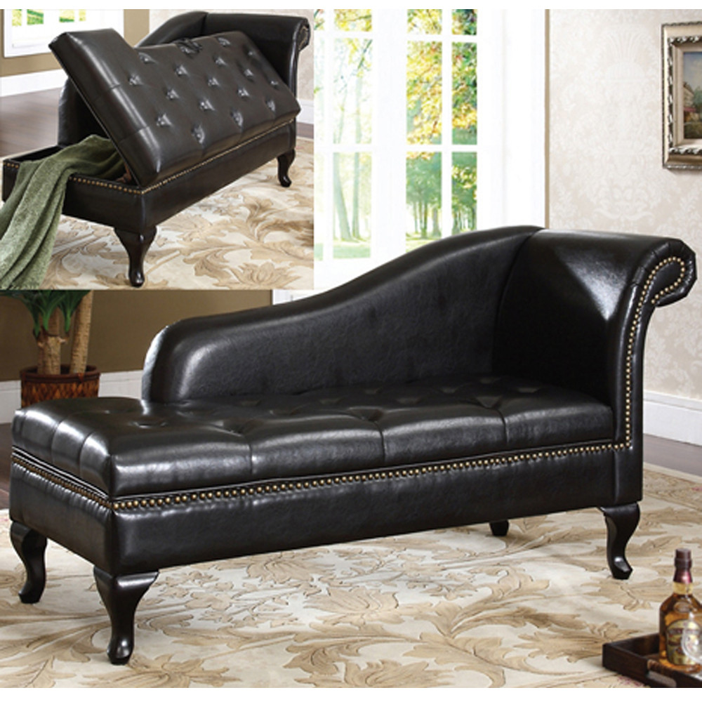 Chaise Chairs For Living Room
 Traditional Grand Storage Chaise Lounge Sofa Living Room