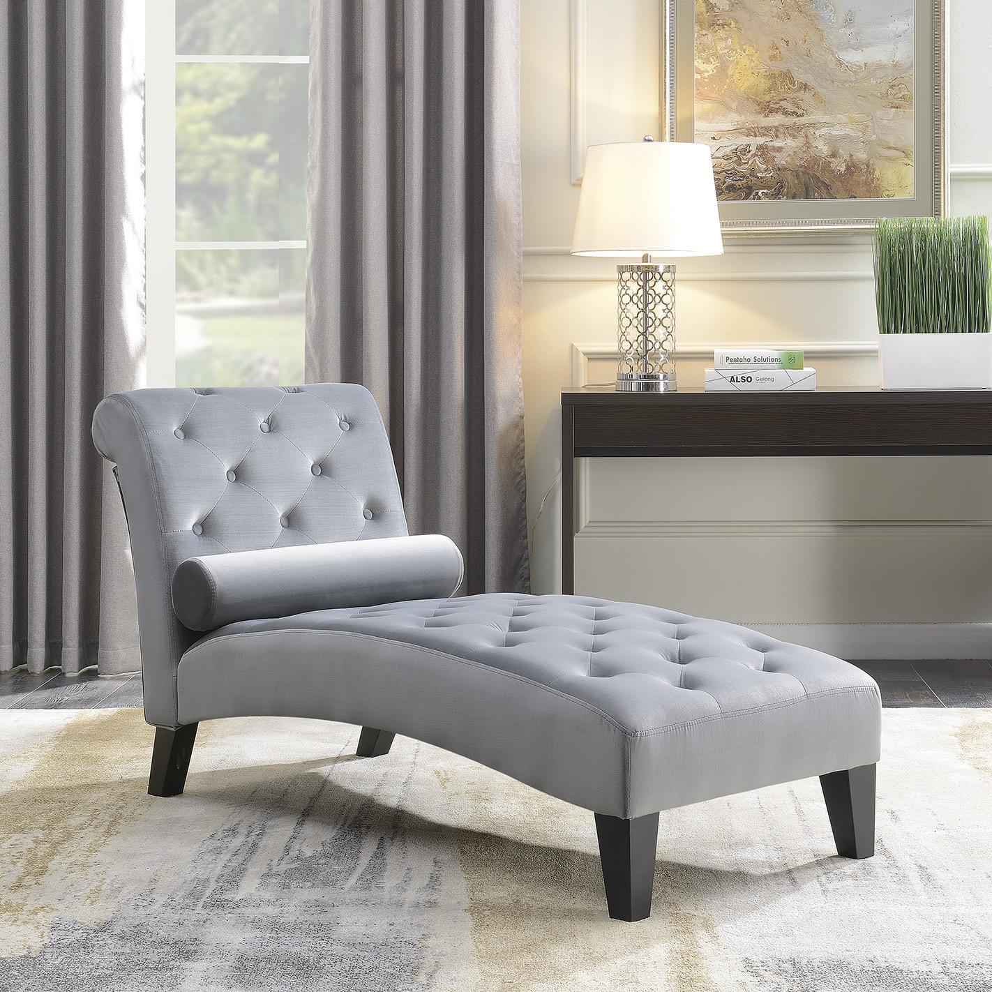 Chaise Chairs For Living Room
 Belleze Living Room or Home fice Button Tufted Leisure