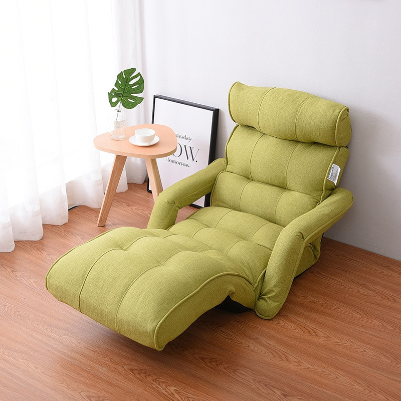 Chaise Chairs For Living Room
 Floor Foldable Chaise Lounge Chair Green Adjustable