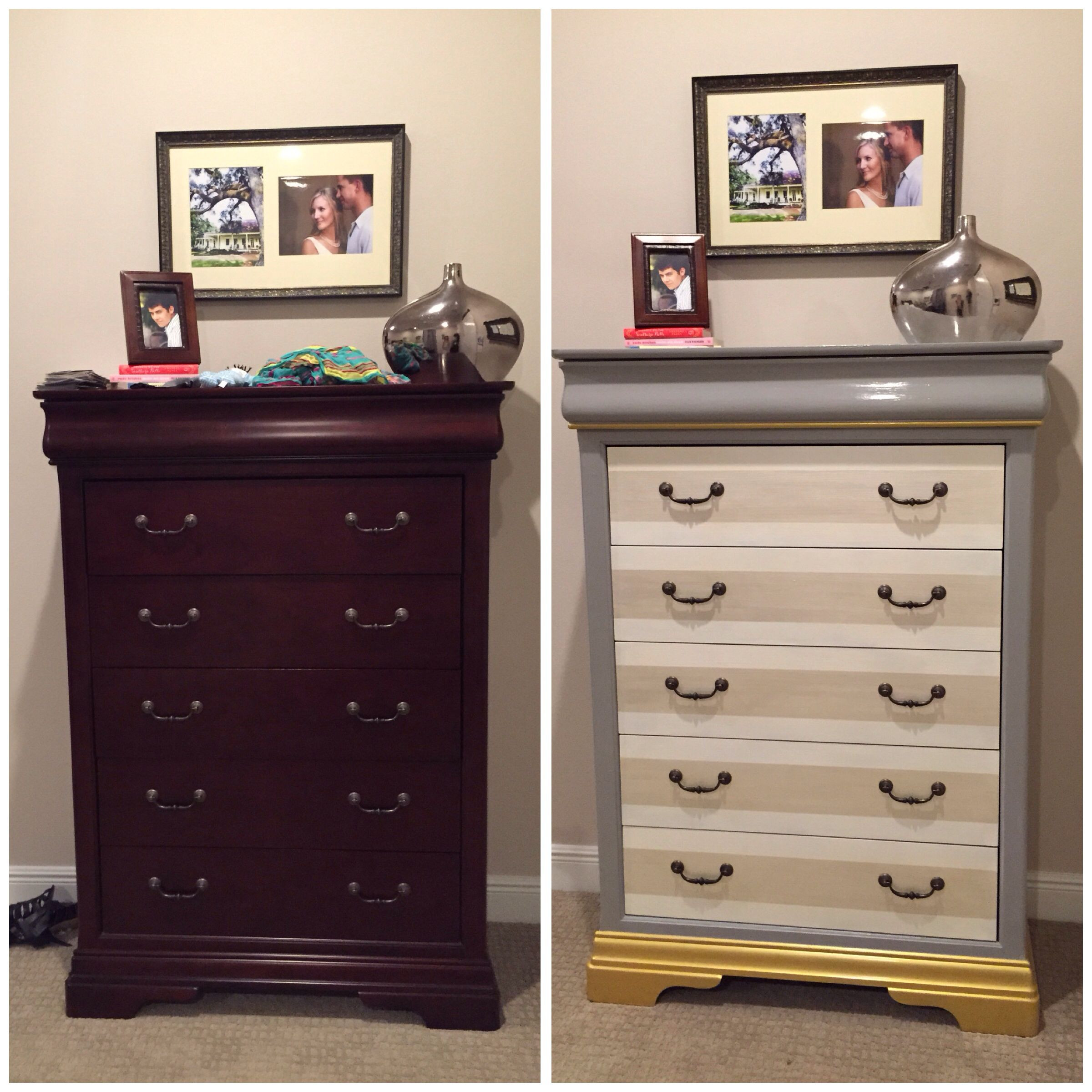 Chalk Paint Bedroom Set
 Bedroom furniture redo chest of drawers before & after