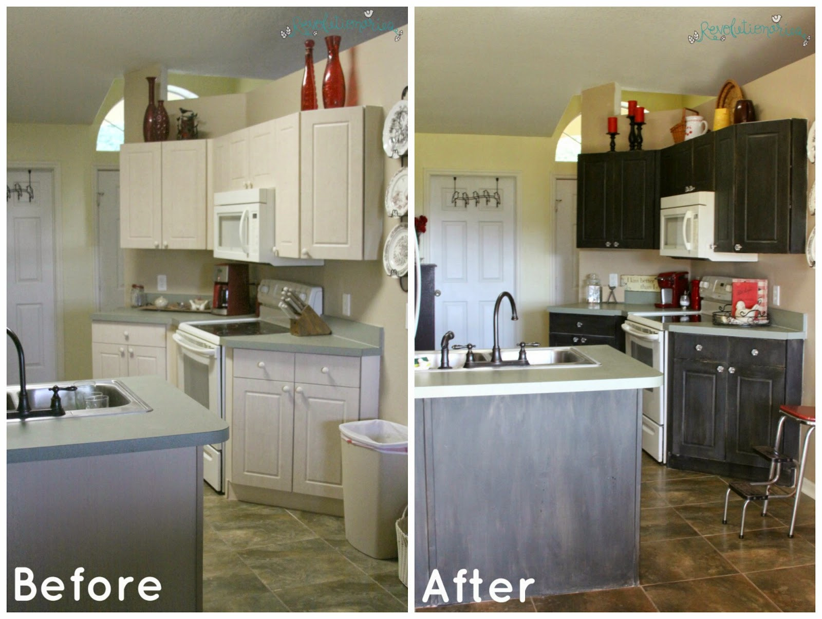 Chalk Paint Kitchen Cabinets Before And After
 Revolutionaries Chalk Paint Kitchen Cabinets Mom s