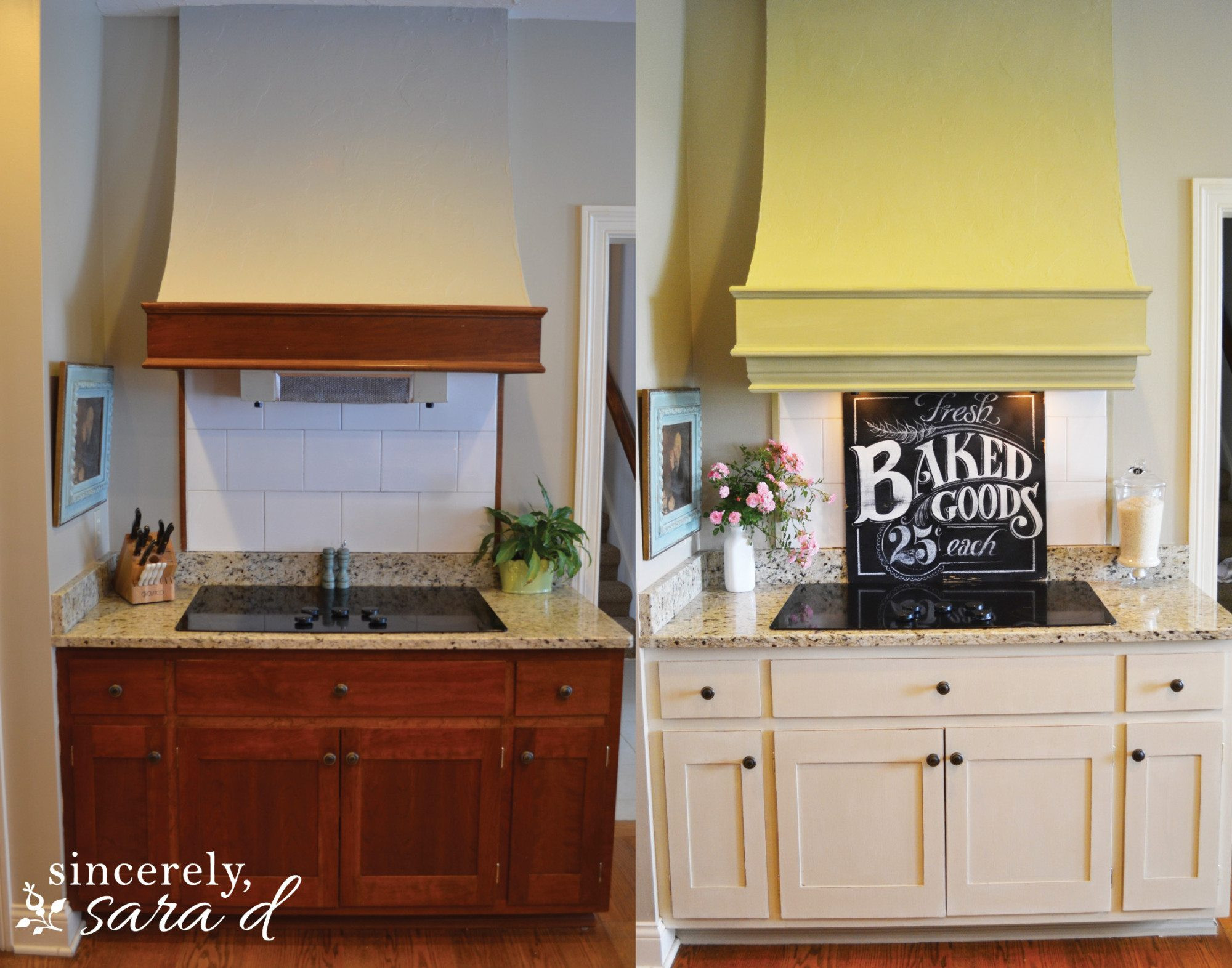 Chalk Paint Kitchen Cabinets Before And After
 Painting Kitchen Cabinets with Chalk Paint Update