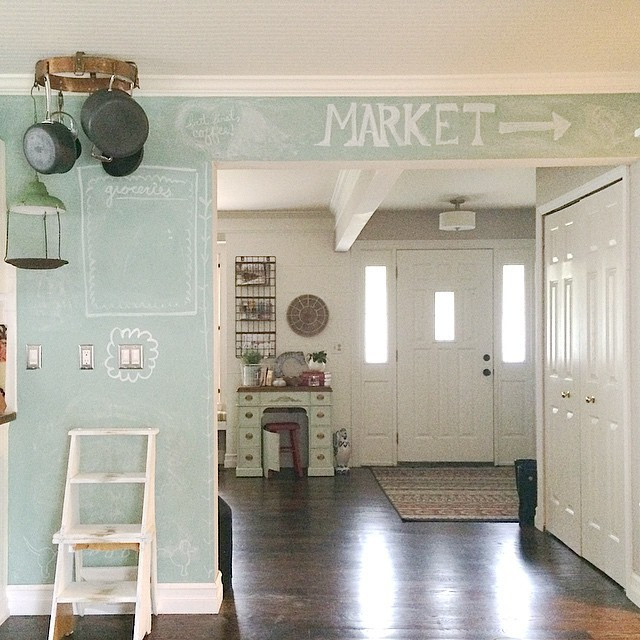 Chalkboard For Kitchen Walls
 Chalkboard Kitchen Wall The Weathered Fox