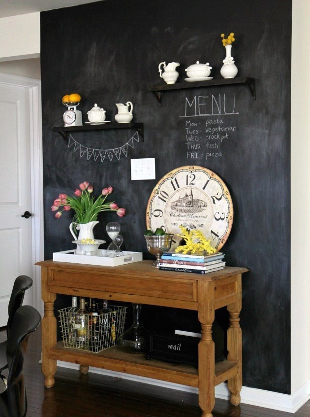 Chalkboard For Kitchen Walls
 34 Chalkboard Kitchen Wall Ideas To Get Inspiration