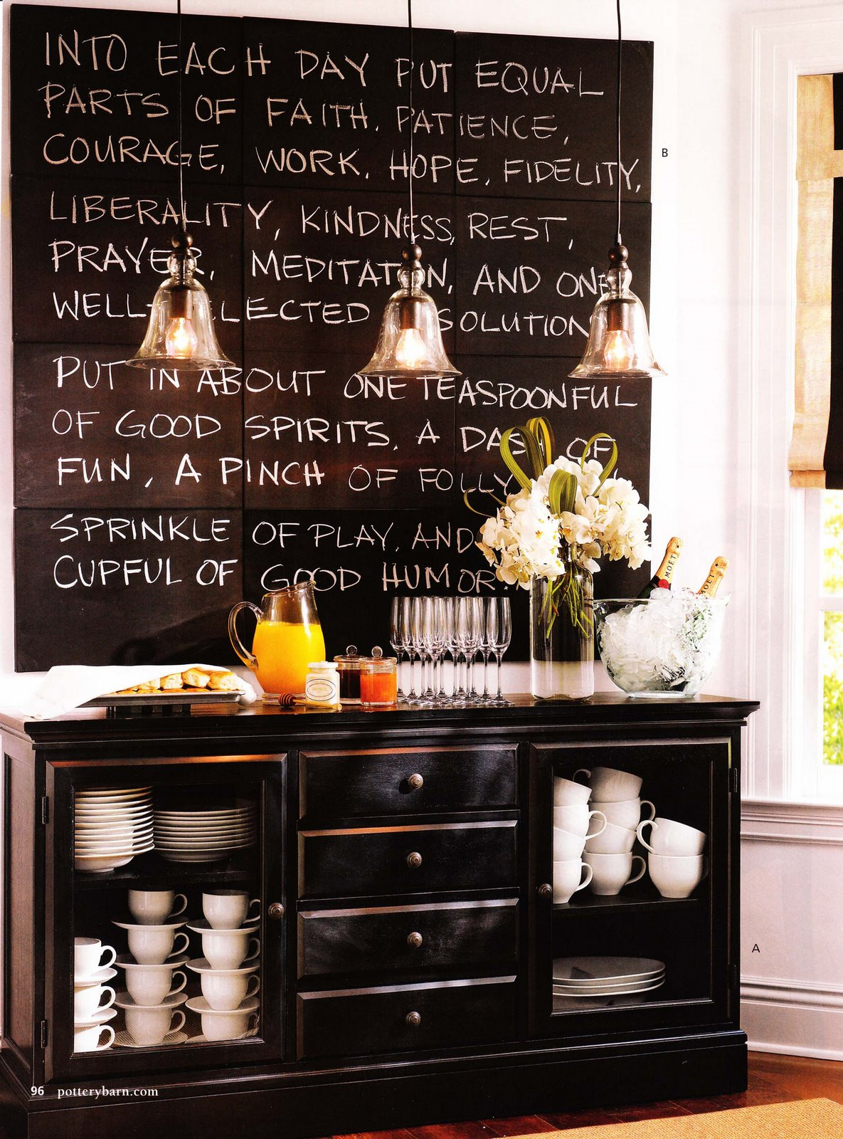 Chalkboard For Kitchen Walls
 Chalkboard wall