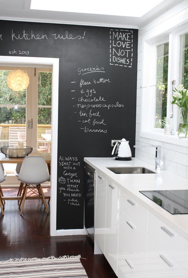 Chalkboard For Kitchen Walls
 35 Creative Chalkboard Ideas For Kitchen Décor