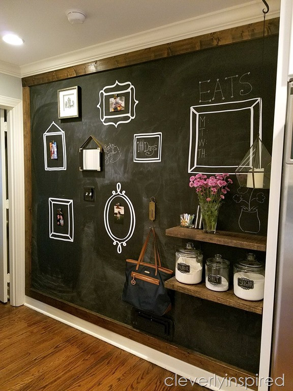 Chalkboard For Kitchen Walls
 DIY Kitchen Chalkboard Cleverly Inspired