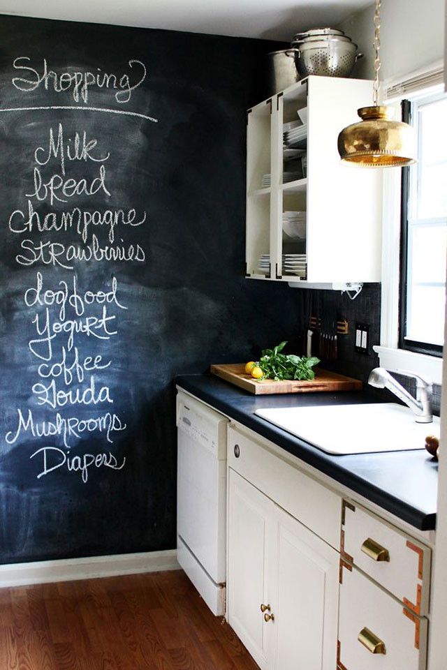 Chalkboard For Kitchen Walls
 Chalkboard wall ideas A Girl Named PJ