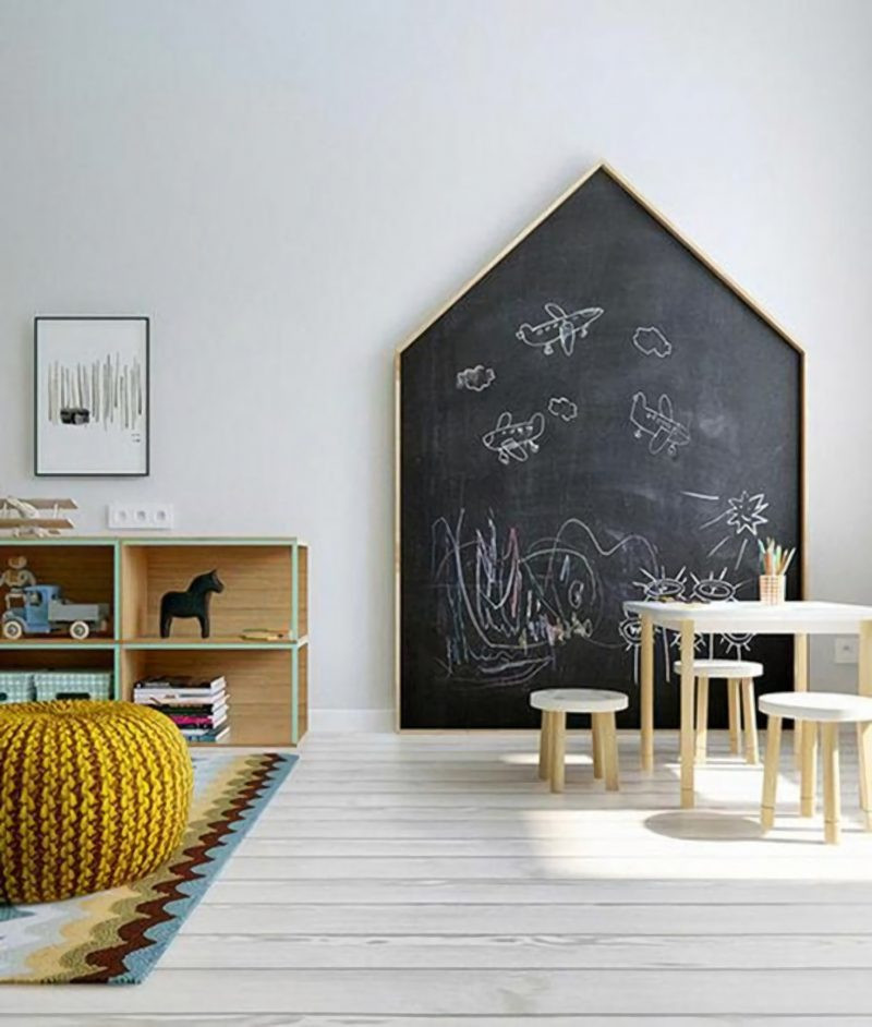 Chalkboard Kids Room
 Fun ways to create a chalkboard wall in a kids room