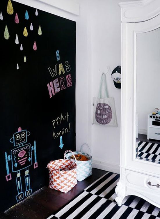 Chalkboard Kids Room
 33 Awesome Chalkboard Décor Ideas For Kids’ Rooms DigsDigs